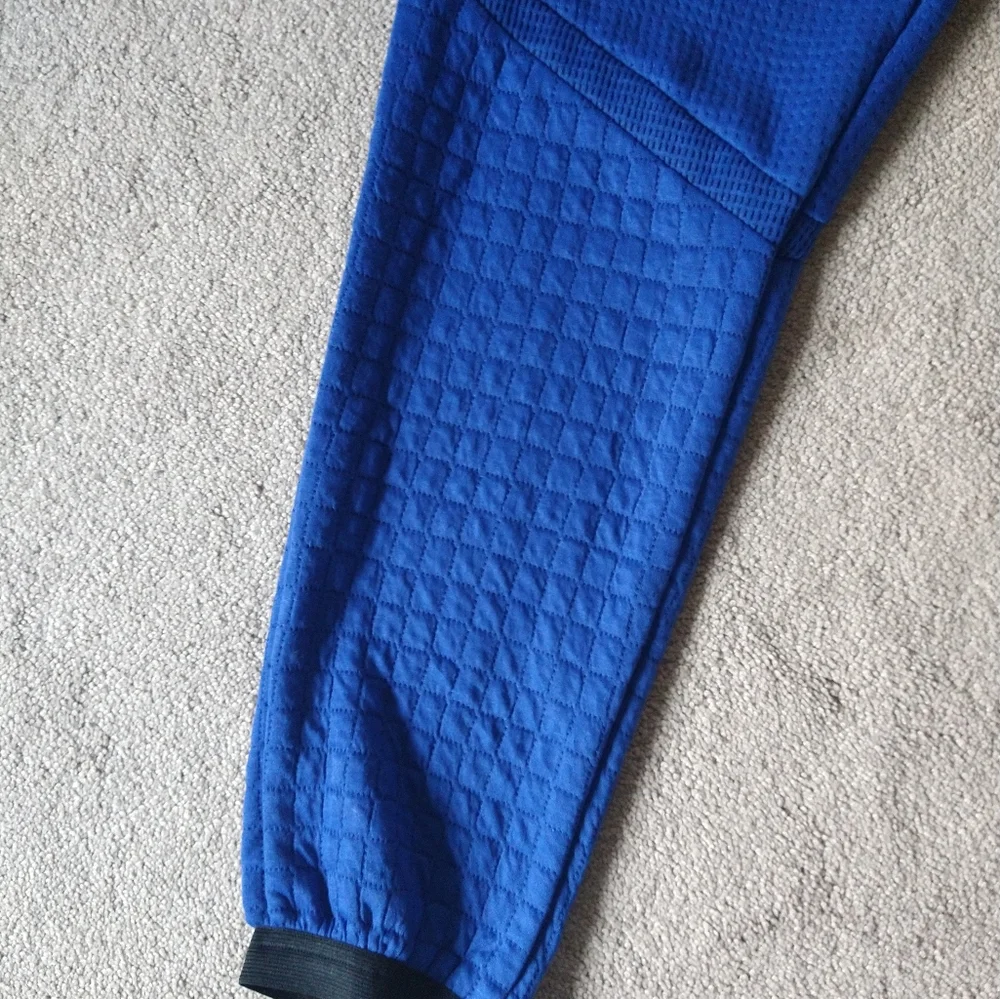 De Baggio Men's Jersey Sweatpants‎ Waffle Blue Pants Size 2XL